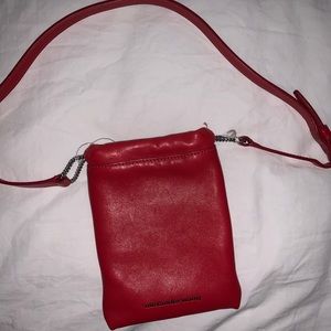 NWT Alexander Wang red leather crossbody/belt bag